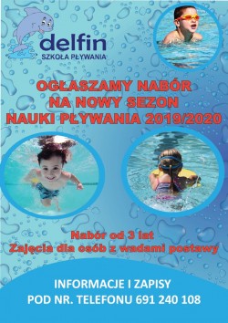 Lekcje pływania ze szkołą "Delfin"
