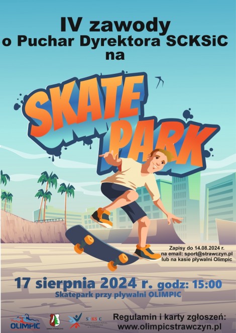 Plakat skatepark 2024 www