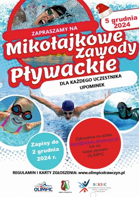 zawody plywackie plakat 2024 www