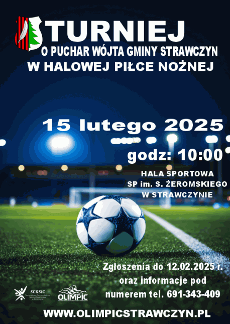 plakat 2025 turniej halowy zima